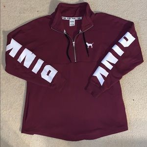 PINK Half Zip Sweatshirt